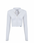 White Everday Zip-Up Jacket