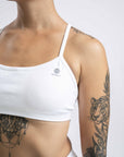 White Mossy Crossback Bra