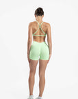 Mint Mossy Crossback Bra