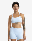 Light Blue V-Seam Sculpt Shorts