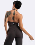 Rock Grey Mossy Wide-Leg Pants