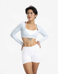 White V-Seam Sculpt Shorts