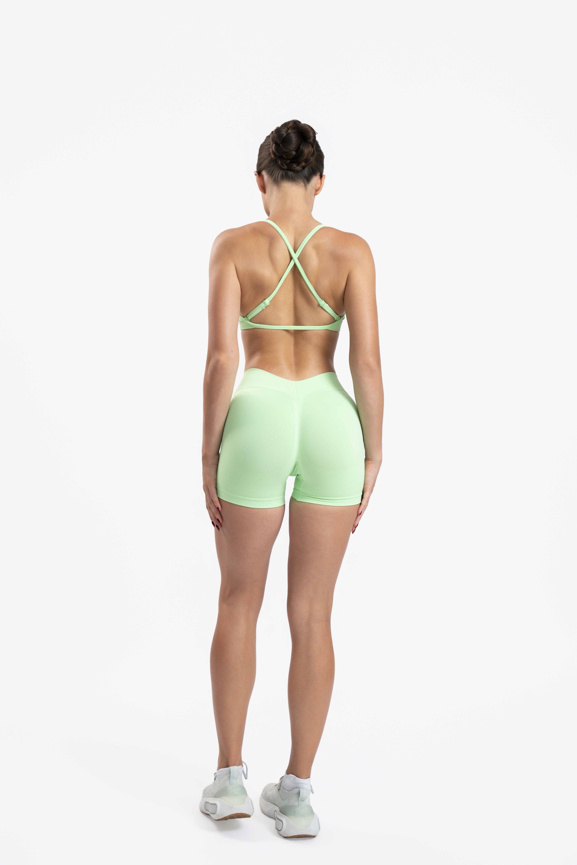 Mint Mossy Crossback Bra