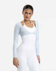 Ice Blue Sculpt Long Sleeve Shrug