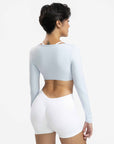 White V-Seam Sculpt Shorts